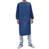 UE STORE Adults Long Sleeve Cooking Kitchen Apron Waterproof Butcher
