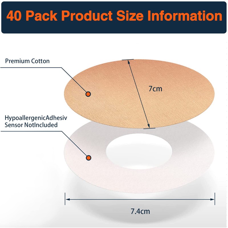Pack of 40 Freestyle Libre 3 Plasters, Libre Patch Sports