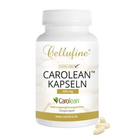 Cellufine® Carolean™ - 120 Vegan Capsules, Carolean 500 mg, Promotes Presaturation, Gluten-Free, Allergen-free, Lactose-Free, Vegan