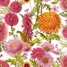 IHR Ideal Home Range Papierservietten, Party-Servietten, Einweg-Servietten, 3-lagig, 16,5 x 16,5 cm, Maresa, 20 Stück