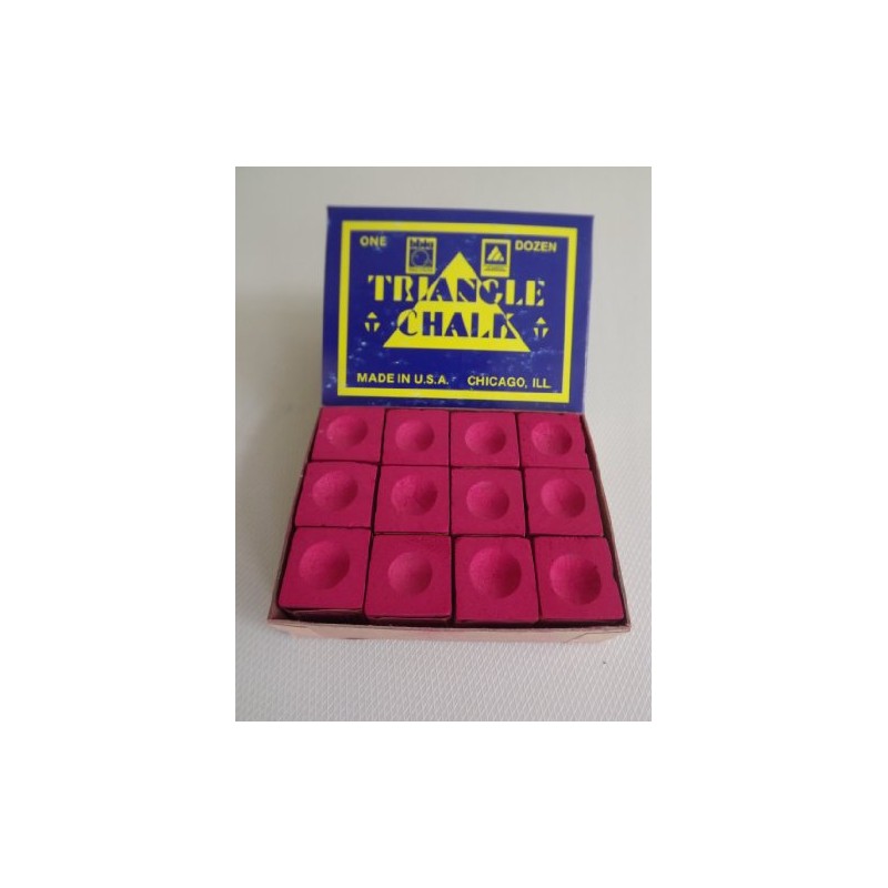 Box of 12 Red Triangle "King of them all" Pool