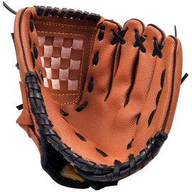 ZYYRSS Sports Softball Glove Left Handed Thickening Pitcher Softball Gloves Baseball Glove for Kids/Youth/Adult,Right Hand Throw (10.5 inch, Brown)