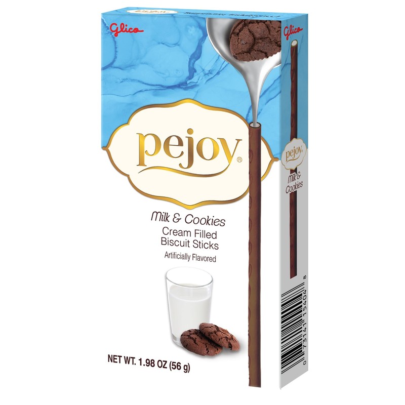 Glico Pejoy Milk and Cookie Biscuit Sticks, 1.98 oz (Pack