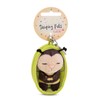 NICI Sleeping Pets Bee Keyring 8 cm in Basket –