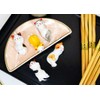 Ebros Gift Colorful Calico Feline Kitty Cats Set of 5 Chopsticks And Flatware Holder Rests