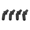 4pcs Sunroof Drain Tube Connector EEH500100 Rubber Black Replacement for