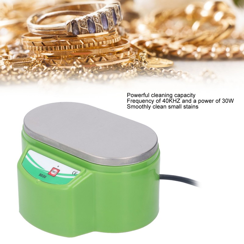 Ultrasonic Cleaner Jewelry Cleaning Machine Portable Washing Unit 30W 40KHz