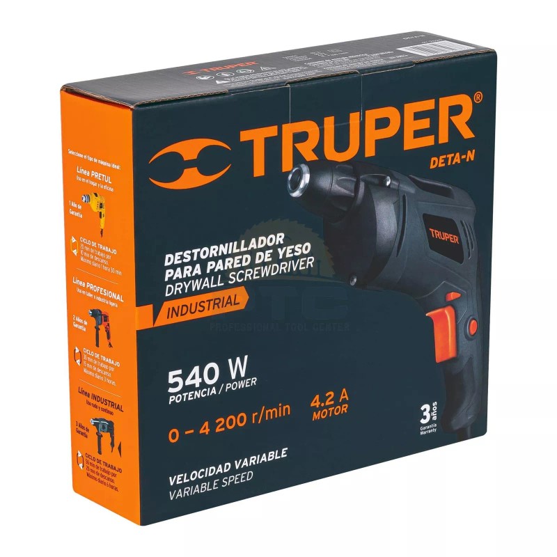 Truper COMBOE-4-1/2A12 Grinder 4-1/2" 700 W, 10 disks and flexometer