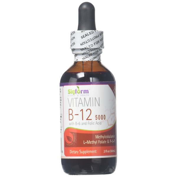 SIGFORM Vitamin B12 5000 Sublingual, 0.02 Pound