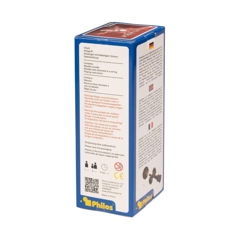 Philos 3804 Kendama, schwarz-rot