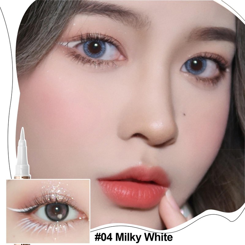 Erinde White Liquid Eyeliner - High Precision, Liquid White Ink