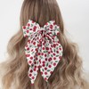 clvpai Cherry Hair Bows Clips Fruit Bows Hair Clips White