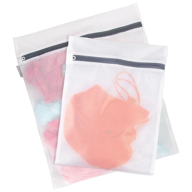 iDesign Mesh Laundry Bags with Built in Zipper for Cleaning