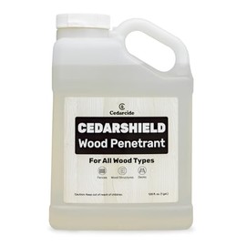 Cedarcide Cedarshield | Non-Toxic Wood Treatment and Stabilizer | Protects Wood from Moisture and Decay | Gallon (128 Oz.)