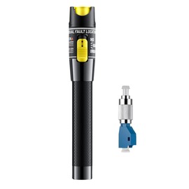 Visual Fault Locator, 100mW Fiber Optic Cable Tester Meter VFL Fiber Optic Tester Kit - Include Single Mode 9/125um FC Male to LC Female Adapter.（100-120KM）