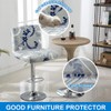 Levoberg Bar Stools Cover Set of 2 Printed Armless Swivel