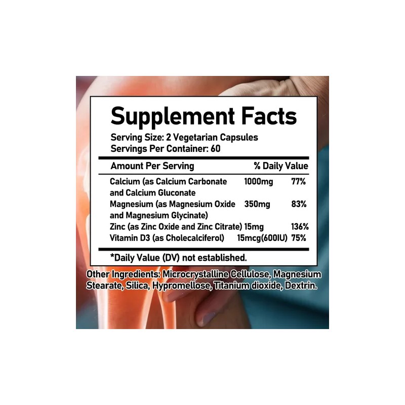 Suplementos Dietéticos Calcio Magnesio Zinc Bcuelov