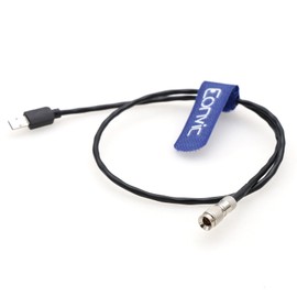 Eonvic DIN 1.0/2.3 to Multi/Micro USB Timecode Cable for Sony FX3 FX30 Alpha 1 A1 A7S3 A7S III TC (30cm)