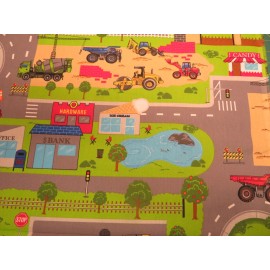 Construction equipment Big Dig Construction Equipment Design On Cotton Fabric