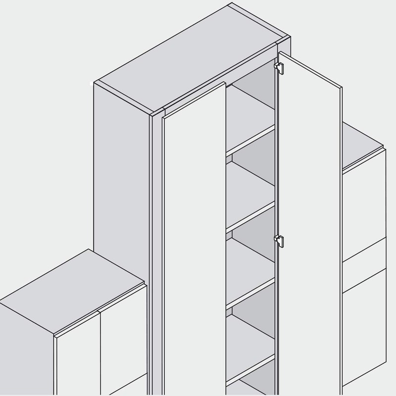 LIKERAINY 95Deg Inset Blind Corner Long-arm Hinge 35mm with Hydraulic