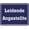 Funny Decorative Tin Sign for the Office: Leidende Angestellte
