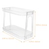 NOLITOY Bathroom Countertop Shelf Transparent Storage Organizer for Cosmetics Toiletries