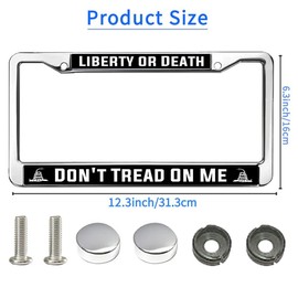 Liberty Spirit License Plate Frame for Christian People Christian Liberty Quote License Plate Frame Military Christian Saying Fade-Resistant License Plate Frame with Screws Caps
