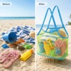 Portable Mesh Beach Bag for Kids’ Toys – Anti-Sand Large-Capacity