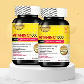 Nutri Power Liposomal Vitamin C 1000 High Capacity Liposomal, 2 units, 100 tablets / 뉴트리파워 리포좀 비타민C1000 고함량 리포조말, 2개, 100정