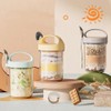Habwah 3 Pack Overnight Oats jars with Lids and Spoons,