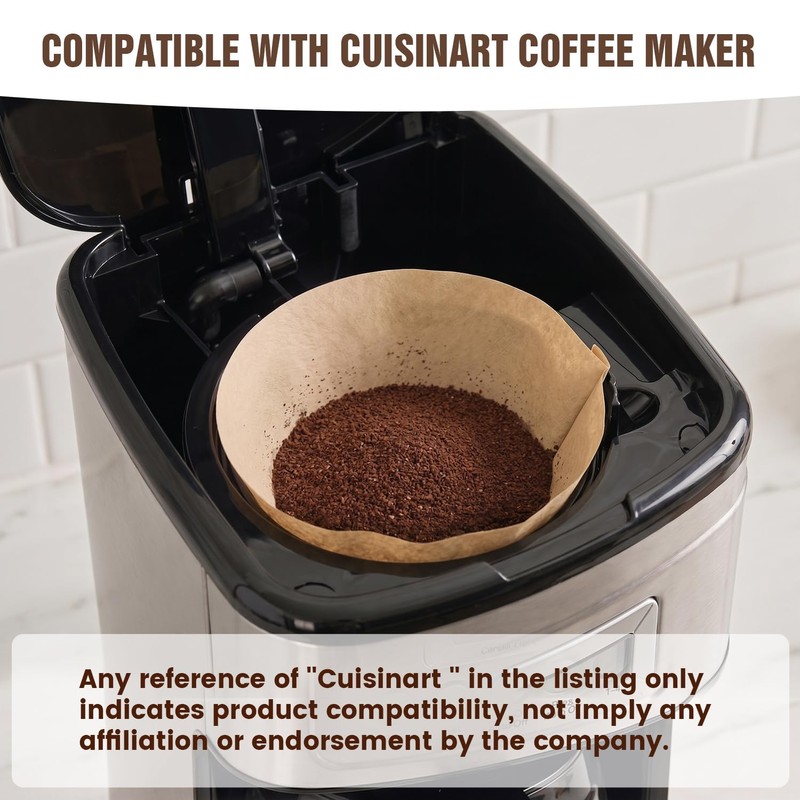 Coffee Filters #4 Compatible with Cuisinart Coffee Maker, 200Pcs Clinuse