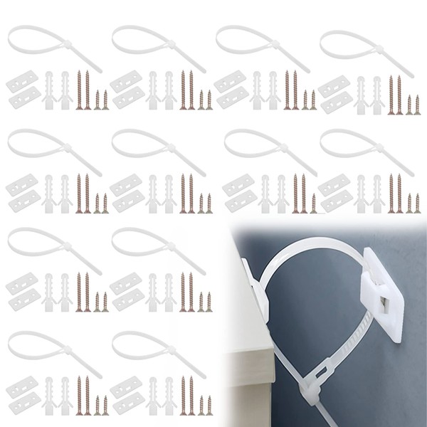 Nuqin 108Pcs White Nylon Anti Rewind Furniture Straps Quality Flame
