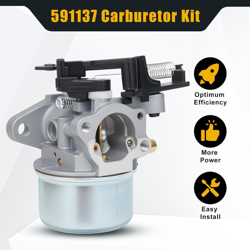 591137 Carburetor Compatible with Briggs and Stratton 591597 590948 593380
