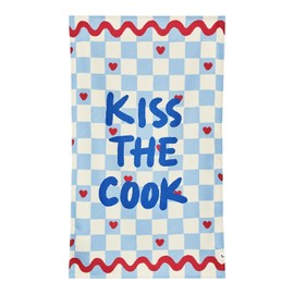 Dock & Bay Tea Towels - Quick-Drying Dish Towels in Thick Waffle Fabric - Medium Size 75x45cm, 29x17 - Kiss The Cook