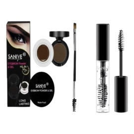 Kit Pomada Para Ceja + Sombra En Polvo + Gel Fijador Color 06-chocolate