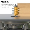 XDENGP Professional Finger Joint Router Bit 1/4" Shank, Reversible Finger