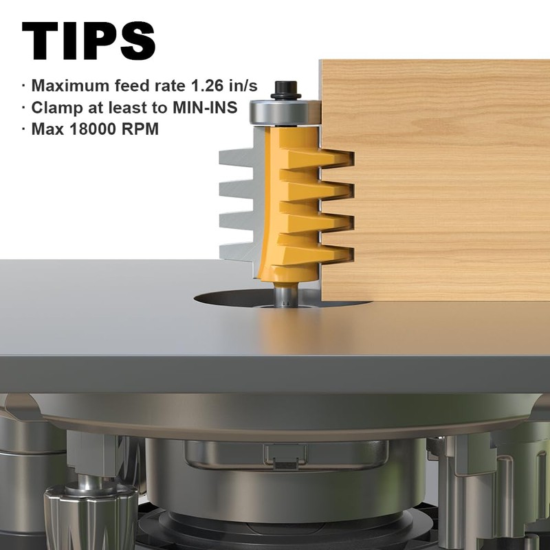 XDENGP Professional Finger Joint Router Bit 1/4" Shank, Reversible Finger