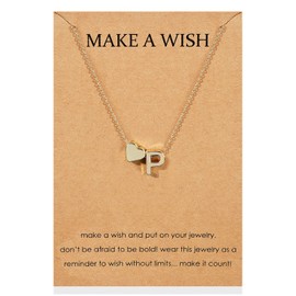 Initial Necklace for Women Gold Initial Heart Pendant Necklace Letter Name Necklace Choker Jewelry Gift for Women Girls