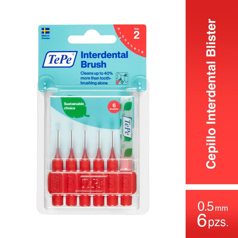 TePe Interdentalbürsten in Blisterverpackung Rot 0,5 mm 1 x 6