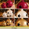 Artego Cascabeles navideños Gigantes Set 2 Piezas Metal Pie de