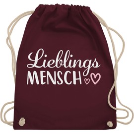 Shirtracer - Gym Bag Backpack - Valentine's Day - Bags - Favourite Person Lettering, 15 Bordeaux Red
