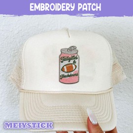 MEIYSTICK - Parche de bordado para ropa y mochilas, sombreros, bolsas de jeans, tamaño de fiesta de fútbol, parches de hierro de 3 pulgadas, parches de bordado con apliques deportivos, regalo