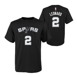 Outerstuff Kawhi Leonard San Antonio Spurs Youth Black Name and Number Player T-Shirt Small 8