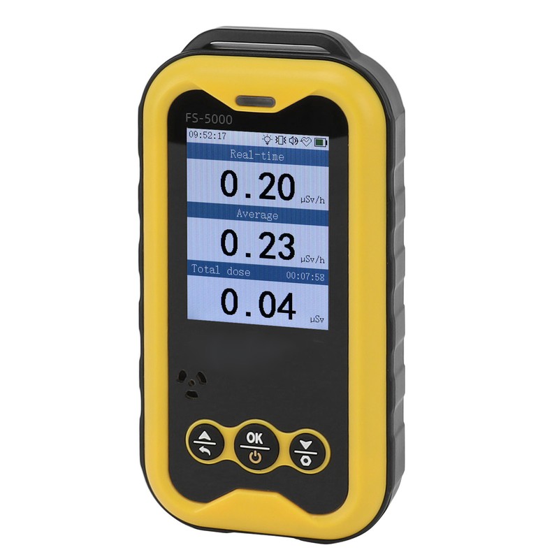 Portable Radiation Monitor 0.01μSv/h‑50msv/h 1800mAh 2.4 in TFT LCD Screen