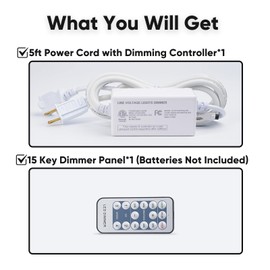 HeliosRibbon Dimmer Controller Pack Single Color COB Neon Strip Light