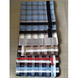 Unbranded 6 QUALITY Mens Handkerchiefs Hankies Hankerchief Cloths 100% Cotton 17"x 17" D