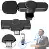 Callstel Funk-Mikrofon: 2er-Set Mini-Funkmikrofone für USB-C-Geräte, 2,4 GHz, 10 m
