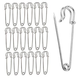 40 Pack Large Safety Pins, 1.8" Heavy Duty Blanket Pins for All Kinds of Handicrafts, Clothing, Blankets and Other Materials as Well as DIY Craftsmanship, Safe and Durable