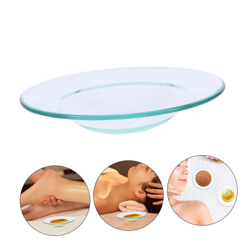 Baluue 3pcs Wax Melt Liners Heat-Resistant Glass Dishes for Essential