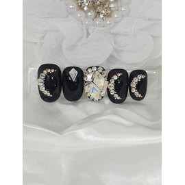 Moon Knight Handmade Nail Tips - Short Round / 문나이트 수제네일팁 - 숏라운드